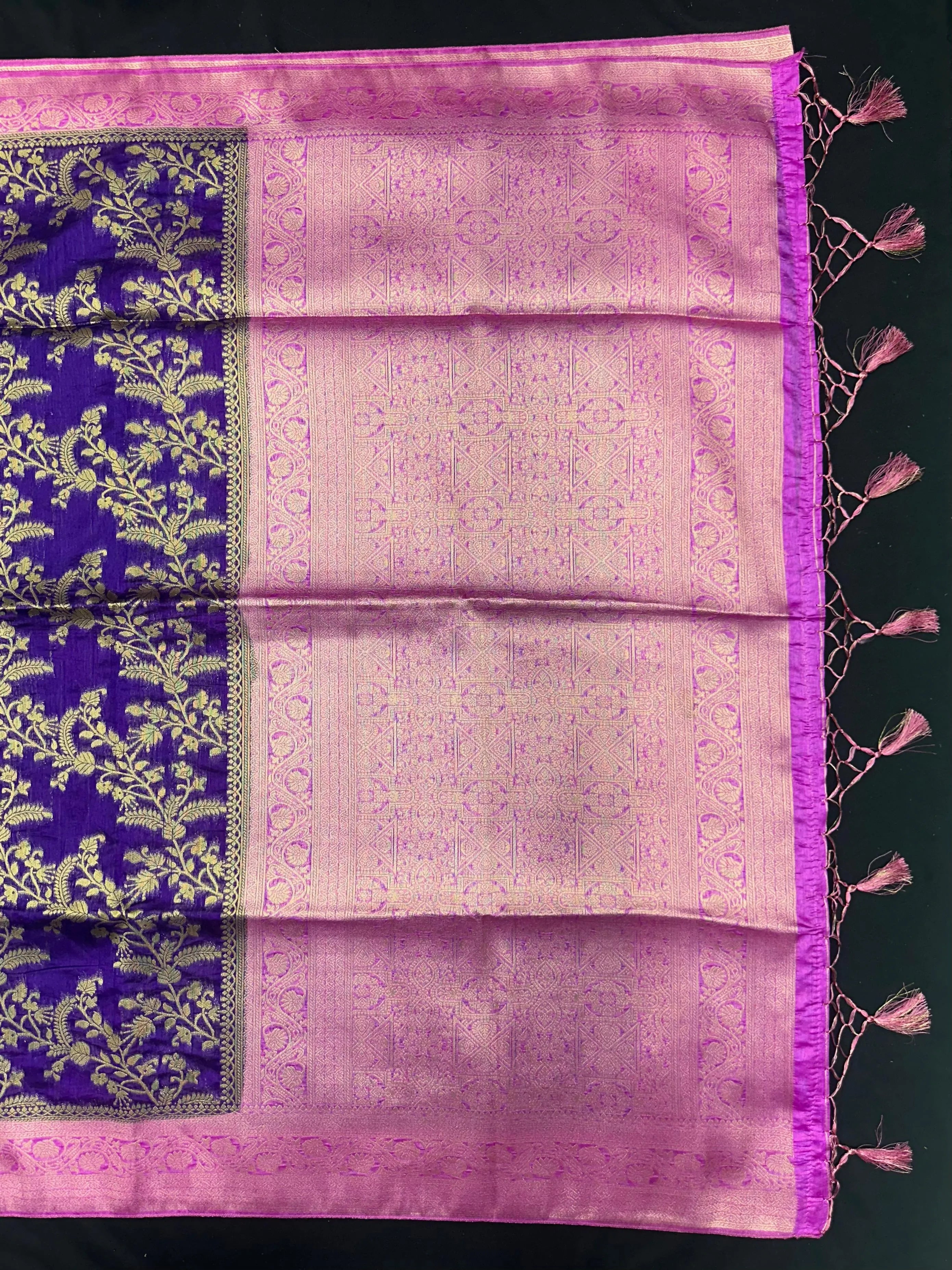 Premium Raw Silk Saree – Rich Texture & Lustrous Finish (Anjali Jaal)