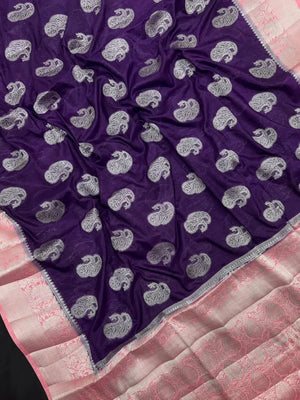 Graceful Flowing Georgette Saree-(Anjali Jaal)