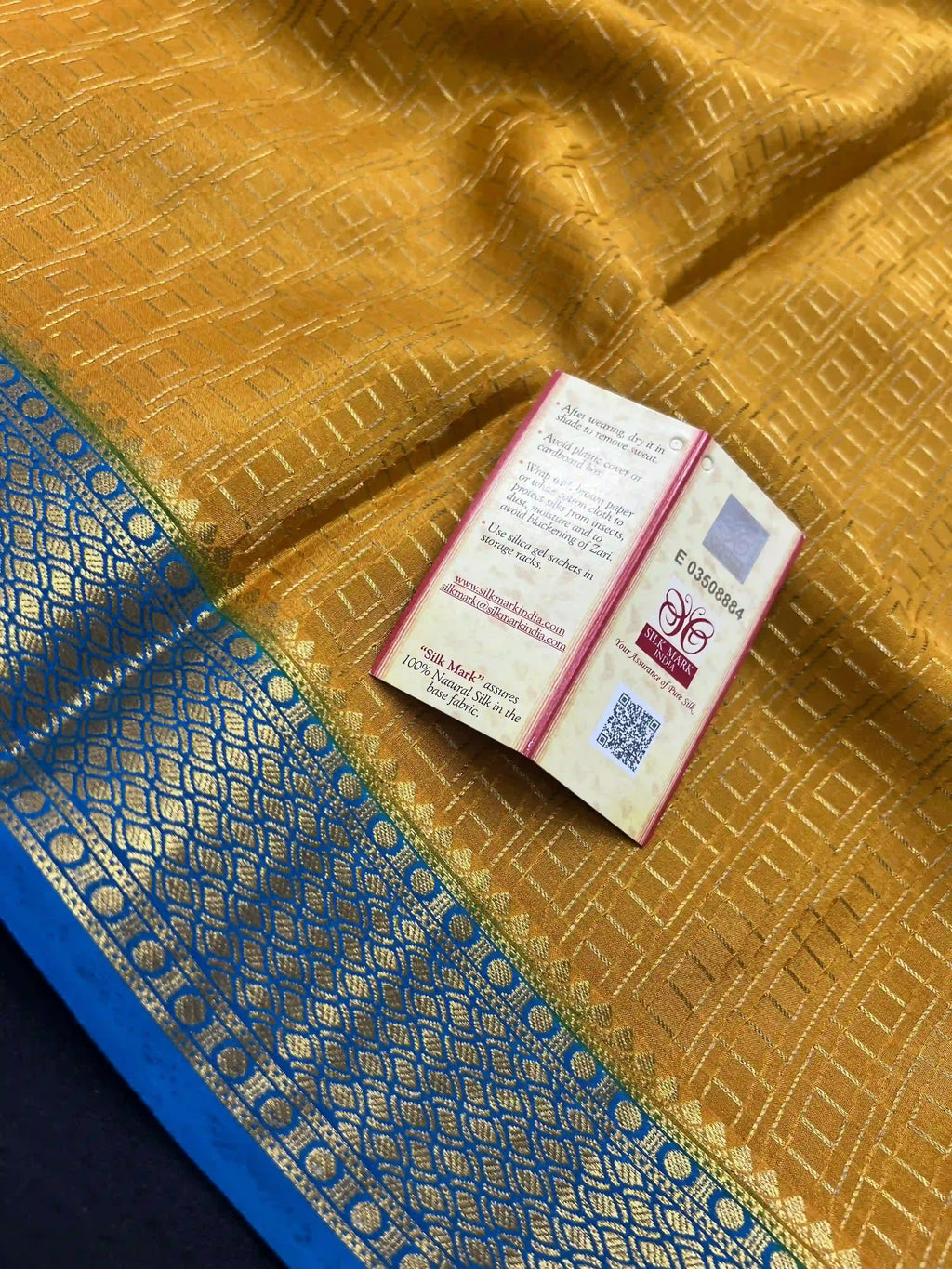 Pure Mysore Crepe Silk Saree-Bhanu Checks