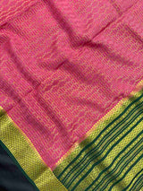 Pure Mysore Crepe Silk Saree-Bhanu Checks