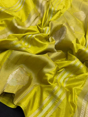 Elegant Semi Mysore Crepe Silk Saree