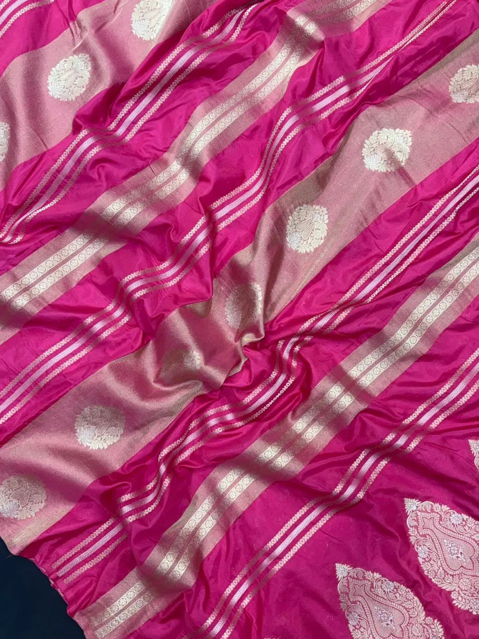 Elegant Semi Mysore Crepe Silk Saree