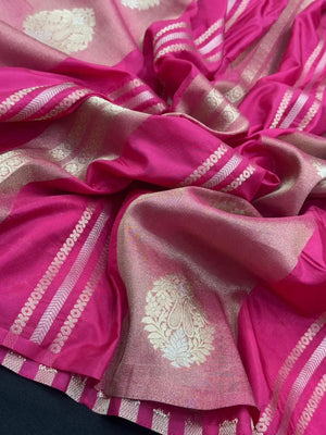 Elegant Semi Mysore Crepe Silk Saree