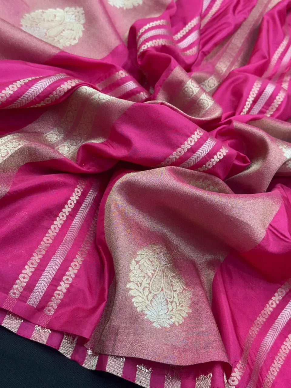 Elegant Semi Mysore Crepe Silk Saree