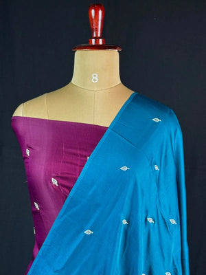 Handcrafted Muibarrei Silk Saree with Rich Texture