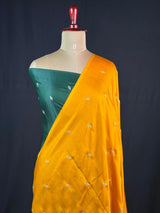 Handcrafted Muibarrei Silk Saree with Rich Texture