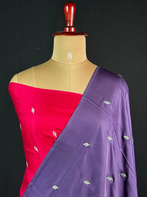 Handcrafted Muibarrei Silk Saree with Rich Texture