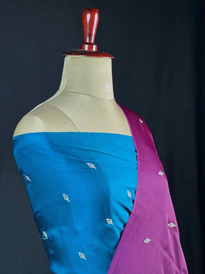 Handcrafted Muibarrei Silk Saree with Rich Texture