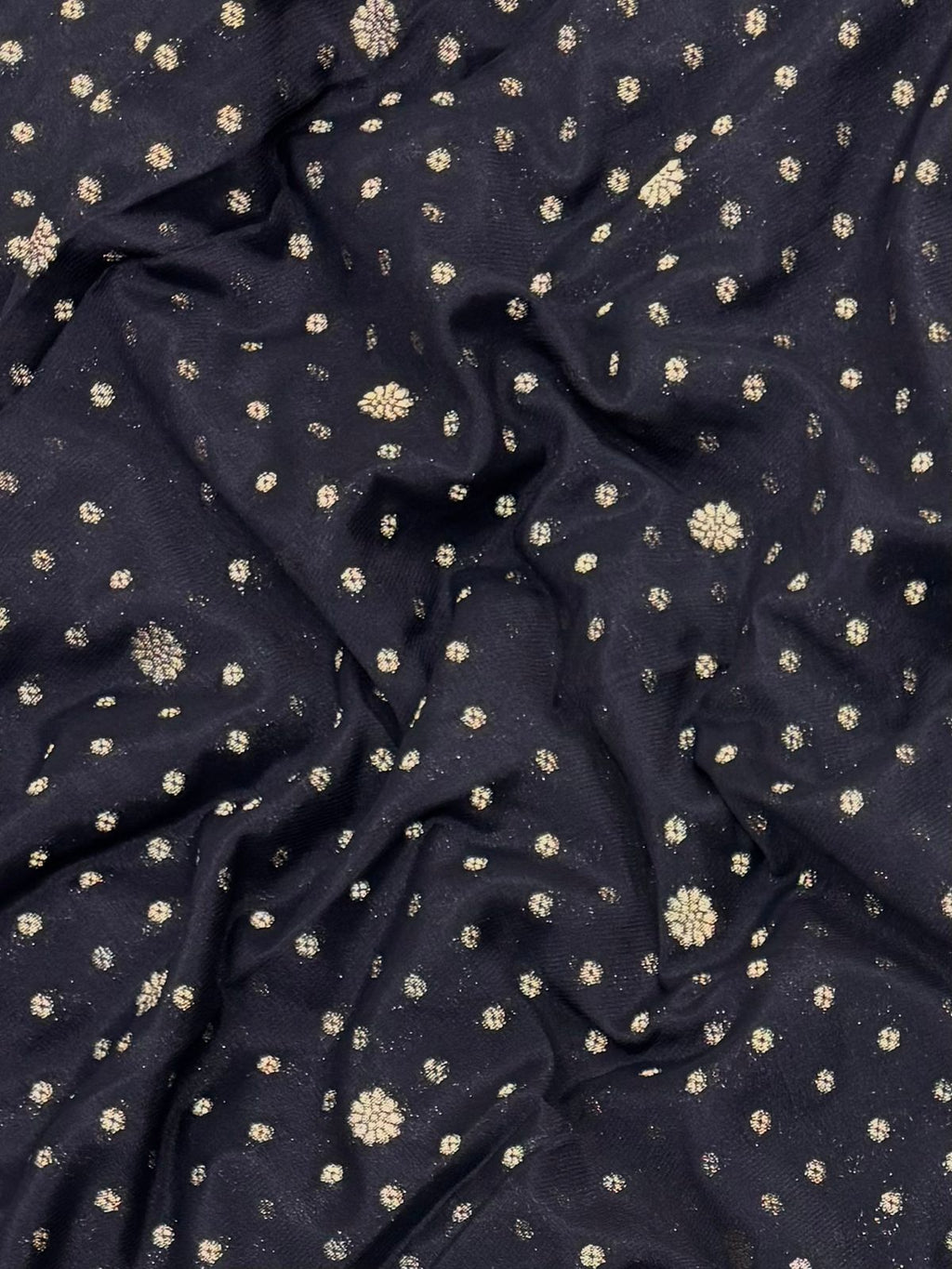 Graceful Drape: Pure Mysore Crepe Silk Saree