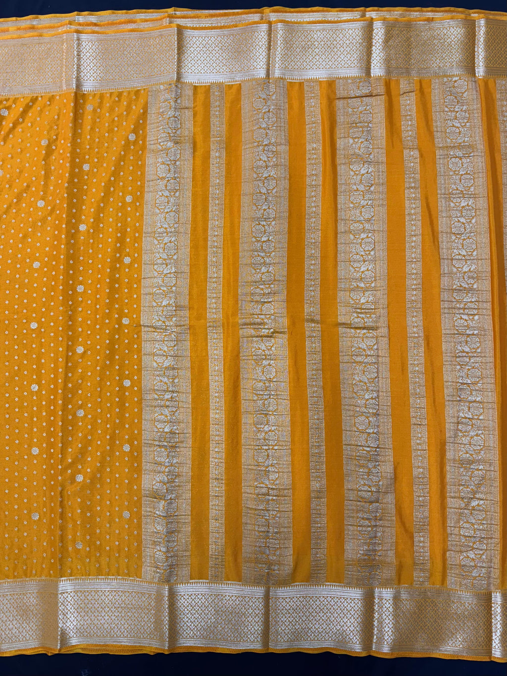 Graceful Drape: Pure Mysore Crepe Silk Saree