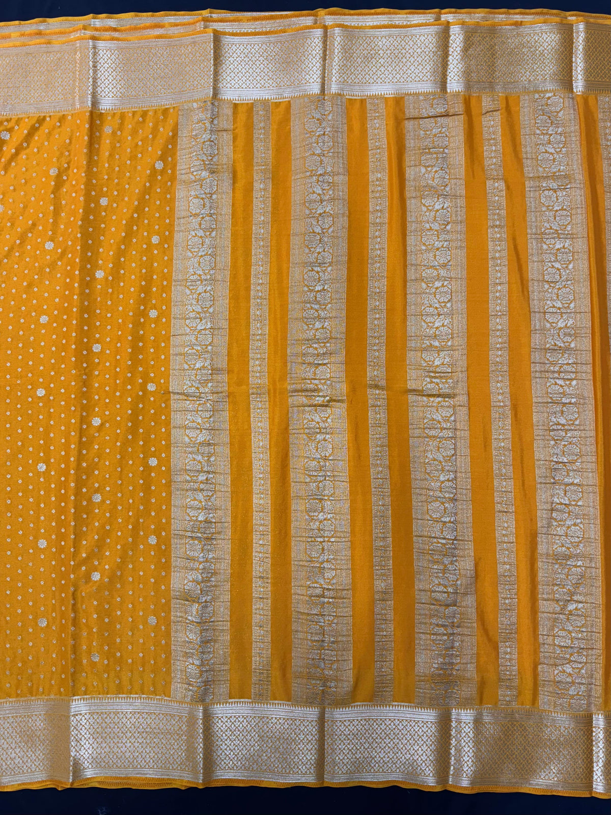 Graceful Drape: Pure Mysore Crepe Silk Saree