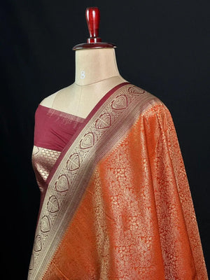 Elegant Carron Silk Saree – Timeless Grace & Luxury
