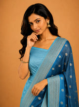 Party Wear Semi Georgette Silk Saree – Modern Elegance