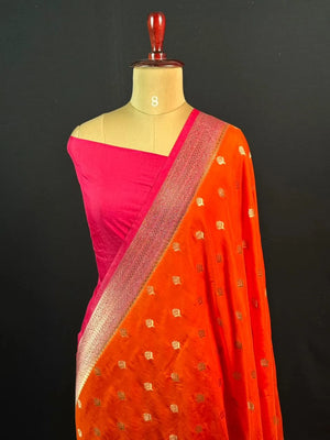 Party Wear Semi Georgette Silk Saree – Modern Elegance