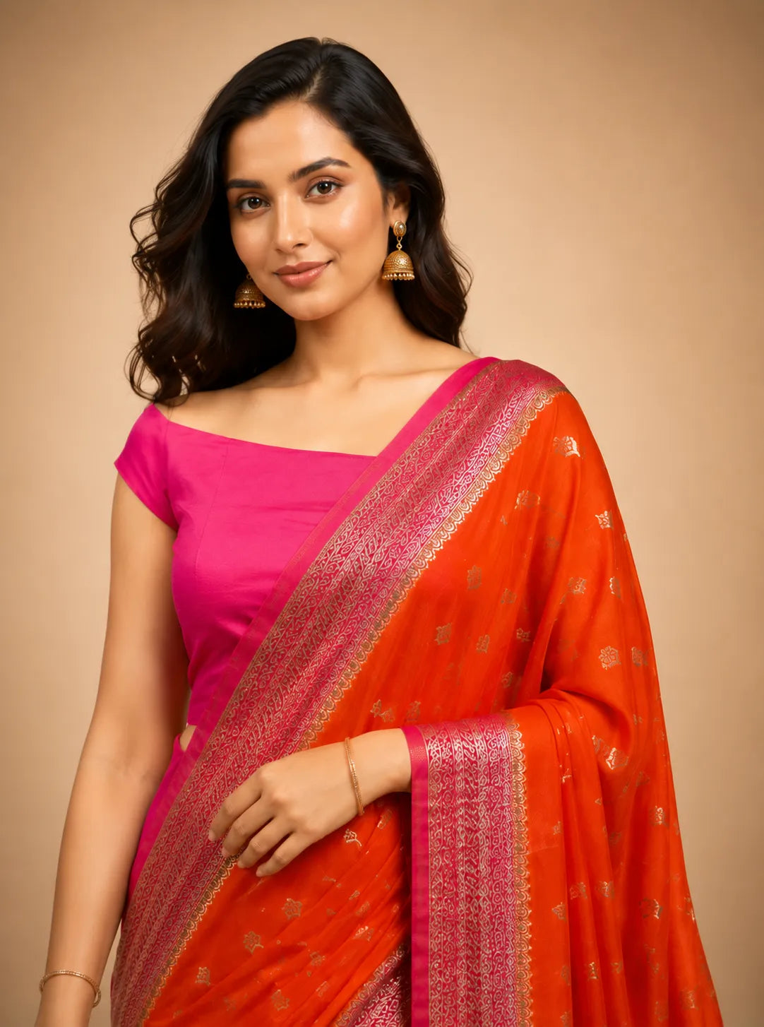 Party Wear Semi Georgette Silk Saree – Modern Elegance