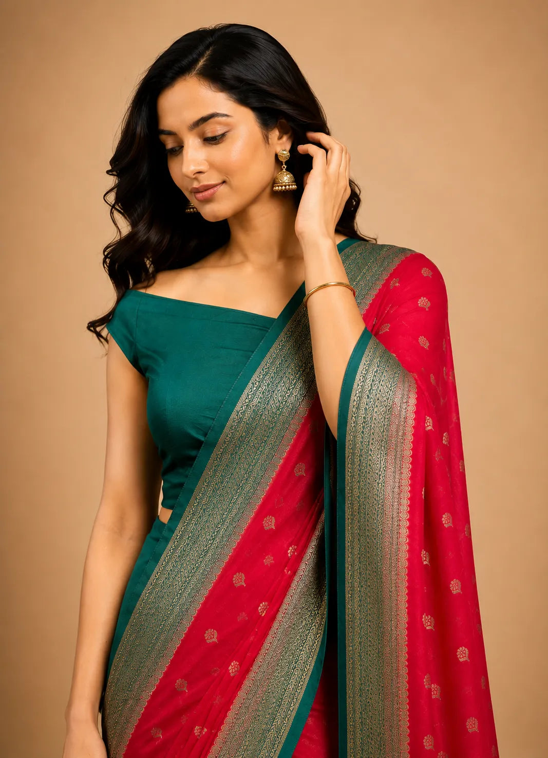 Party Wear Semi Georgette Silk Saree – Modern Elegance