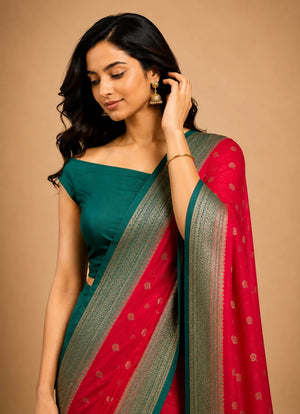 Party Wear Semi Georgette Silk Saree – Modern Elegance