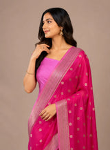 Party Wear Semi Georgette Silk Saree – Modern Elegance