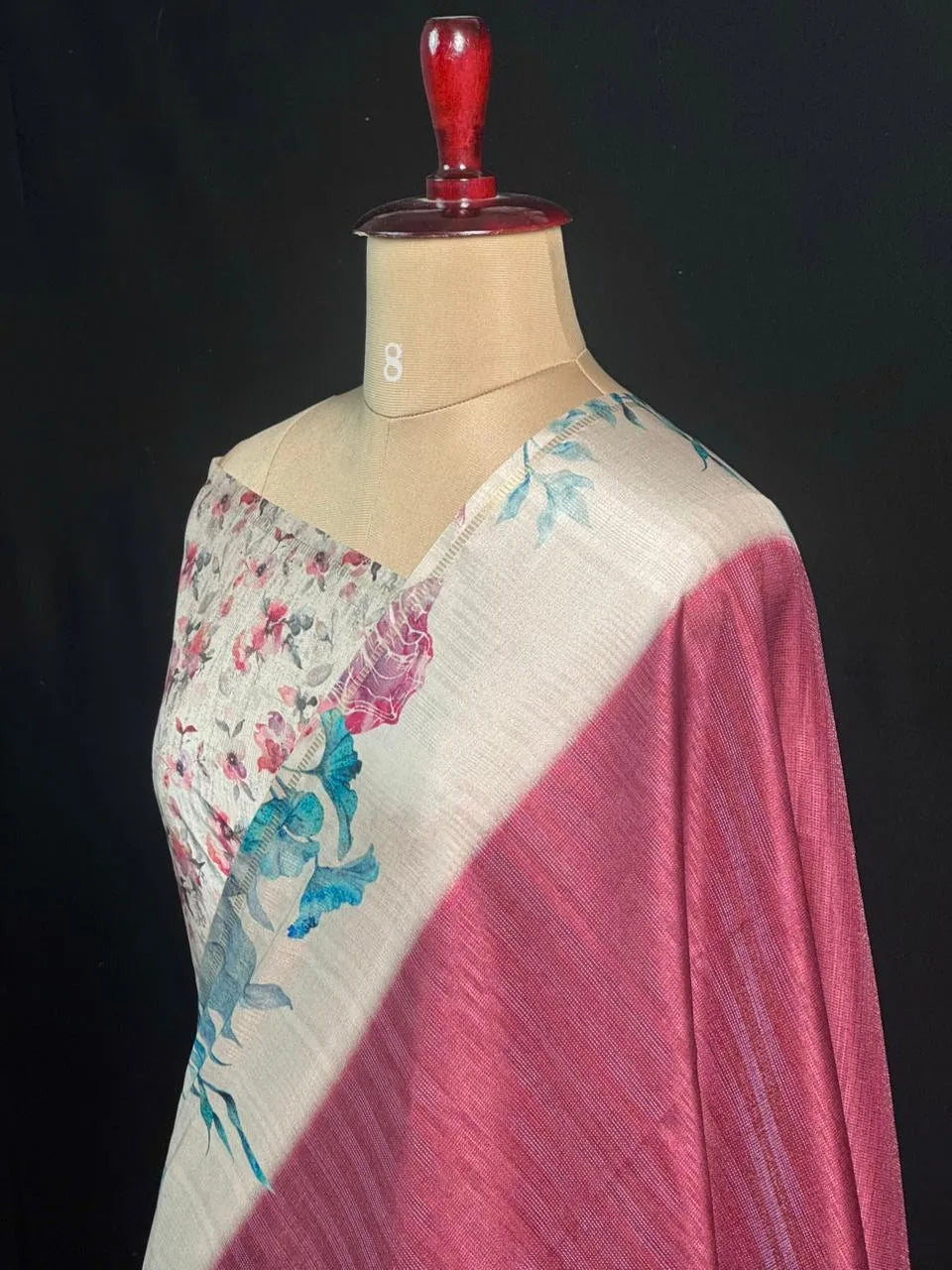 Elegant Tasar Silk Saree – Designer Border Style