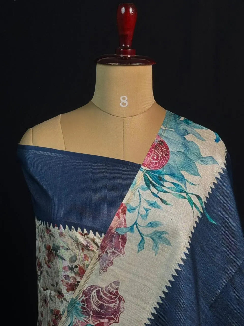 Elegant Tasar Silk Saree – Designer Border Style