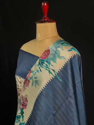 Elegant Tasar Silk Saree – Designer Border Style