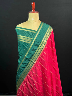 Semi Mysore Silk Saree – A Perfect Blend of Tradition & Style