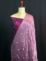 Trendy Crush Embroidery with Luxury Finish-(Chandramukhi silk)
