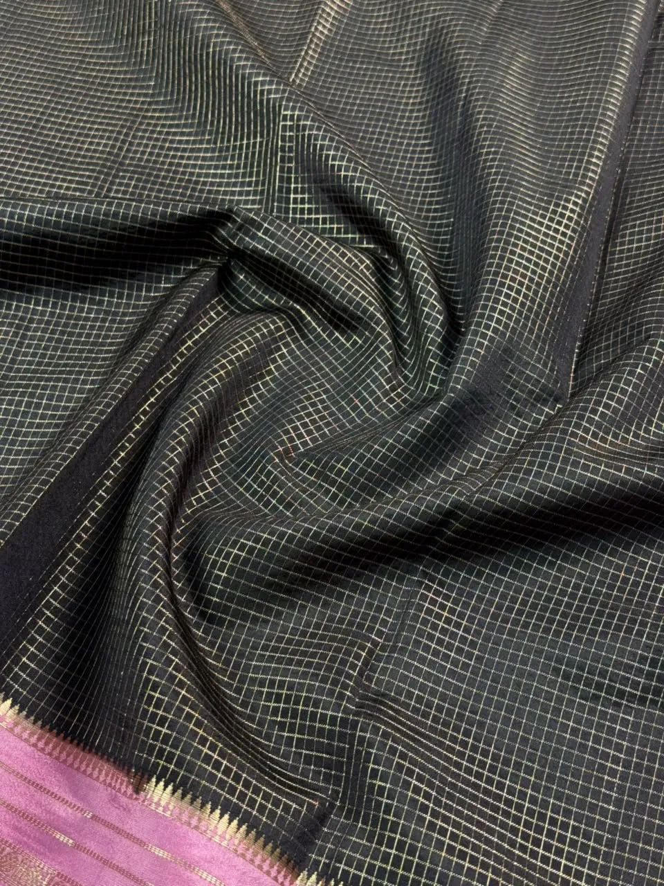 Elegant Checks Uppada Silk Saree
