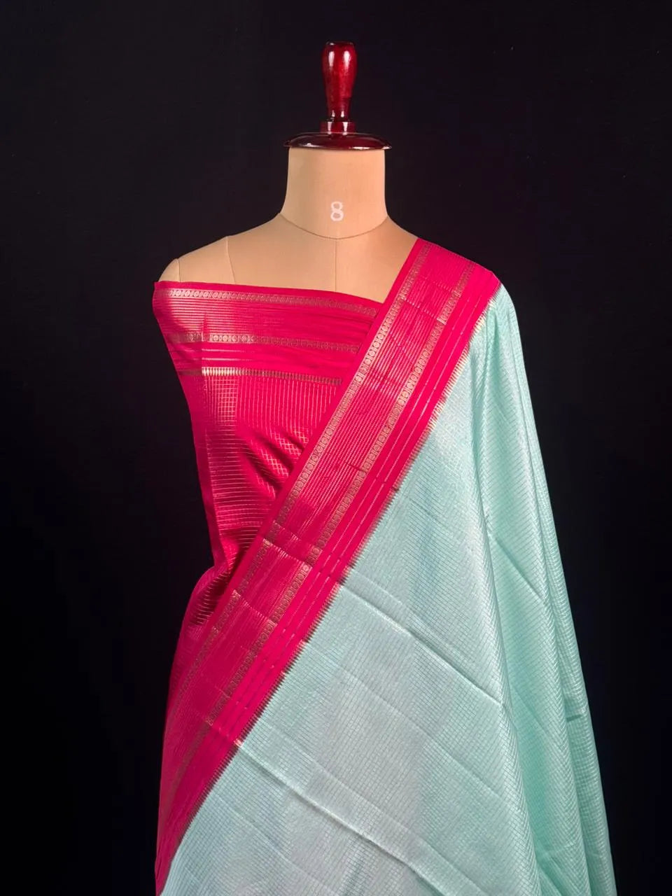 Elegant Checks Uppada Silk Saree