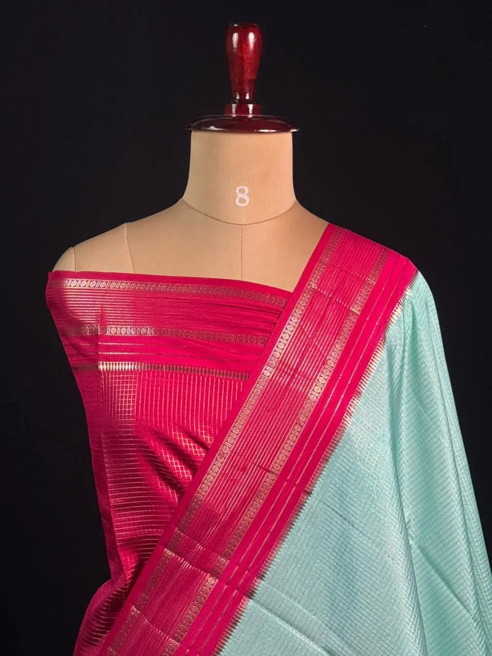 Elegant Checks Uppada Silk Saree