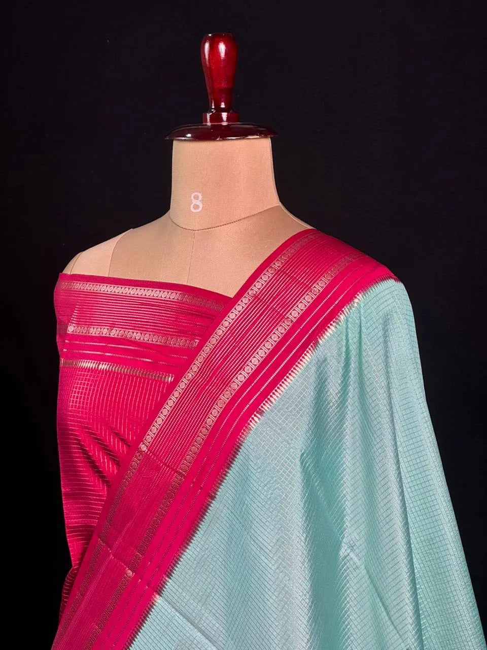 Elegant Checks Uppada Silk Saree