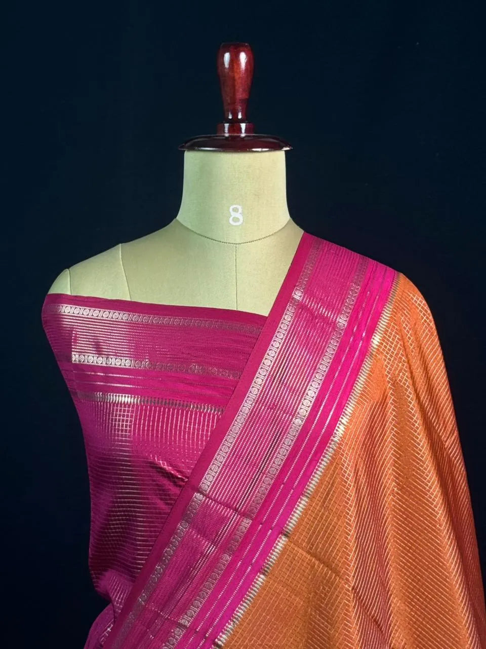 Elegant Checks Uppada Silk Saree