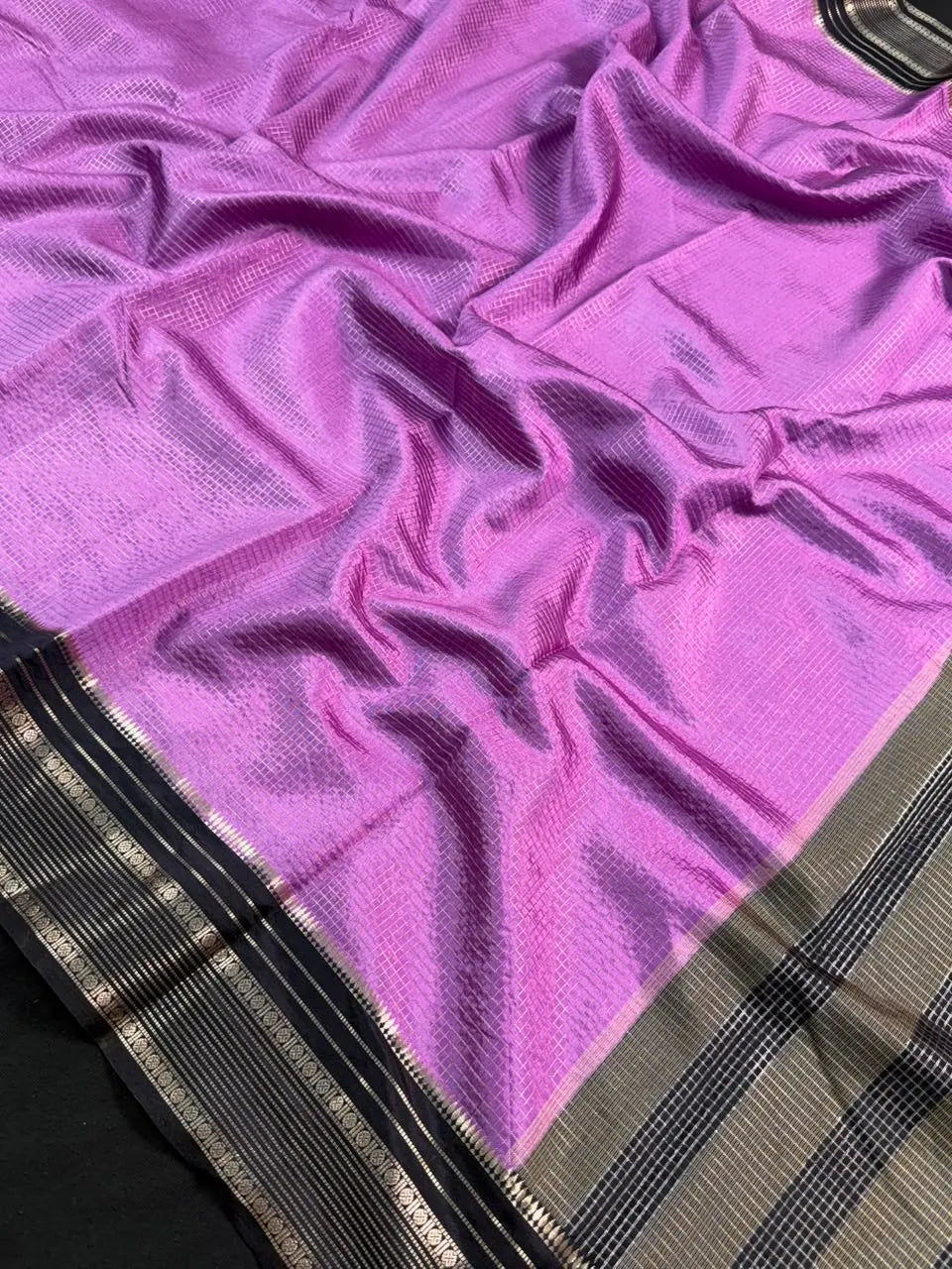 Elegant Checks Uppada Silk Saree