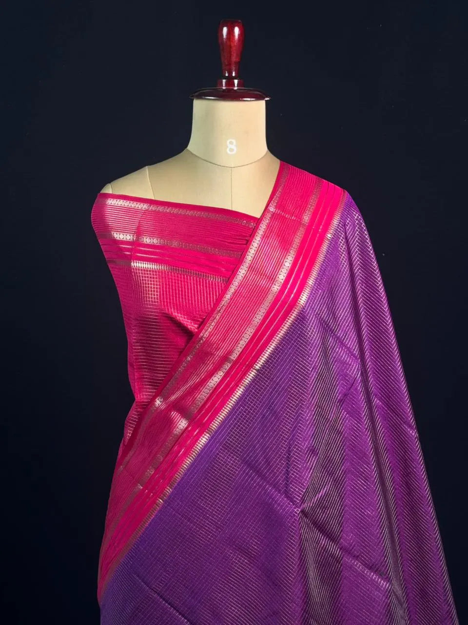 Elegant Checks Uppada Silk Saree
