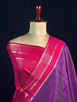 Elegant Checks Uppada Silk Saree