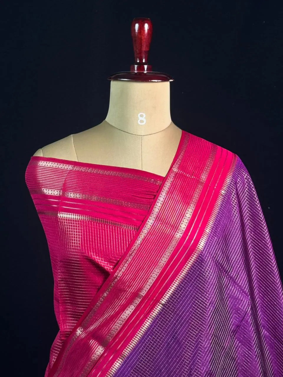 Elegant Checks Uppada Silk Saree