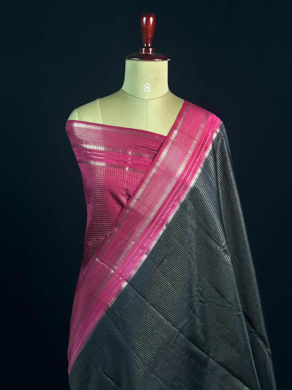 Elegant Checks Uppada Silk Saree