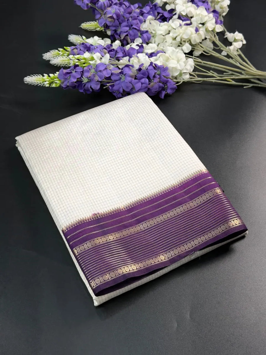 Elegant Checks Uppada Silk Saree 