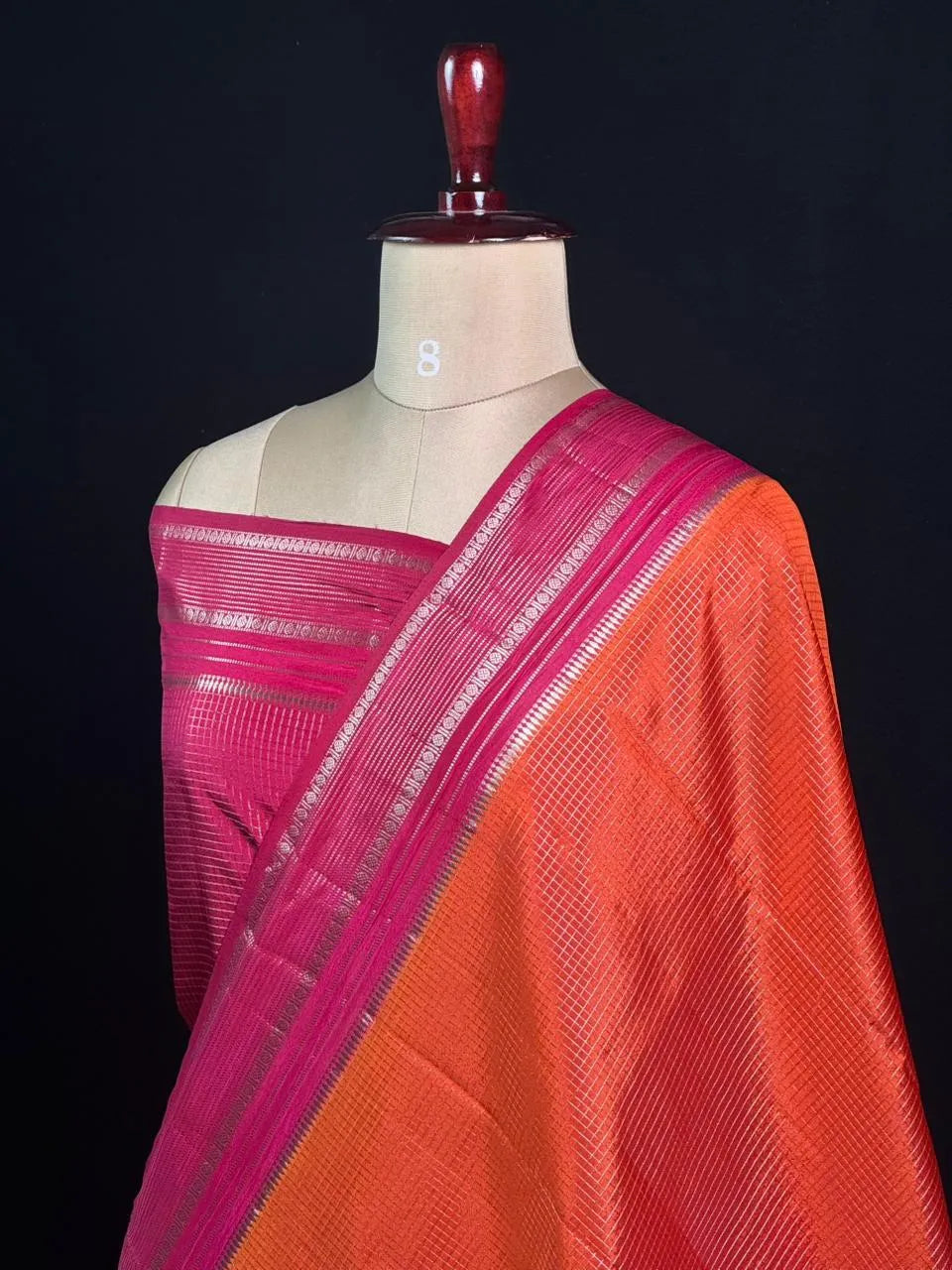 Elegant Checks Uppada Silk Saree