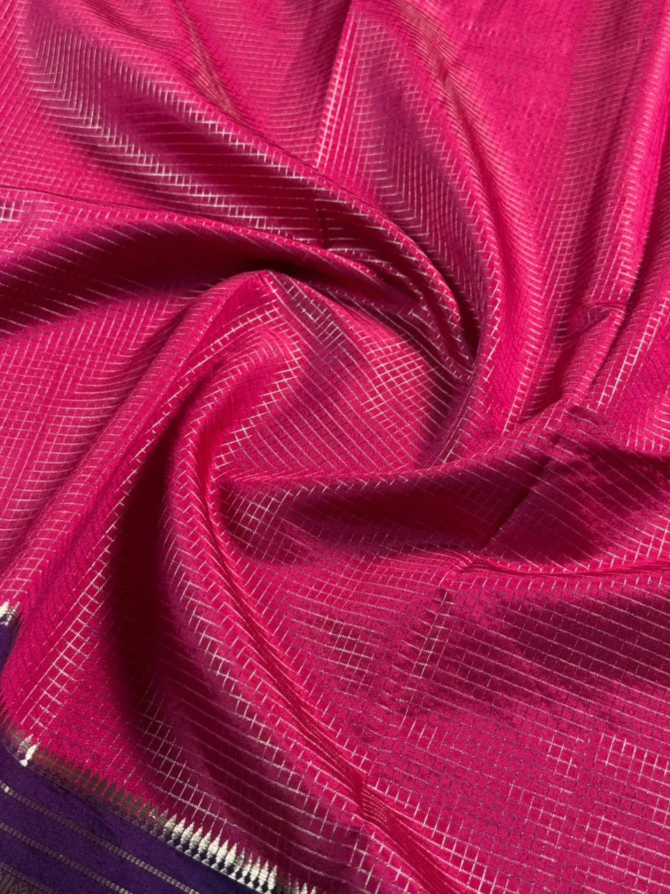 Elegant Checks Uppada Silk Saree 