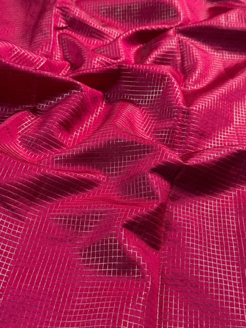 Elegant Checks Uppada Silk Saree 