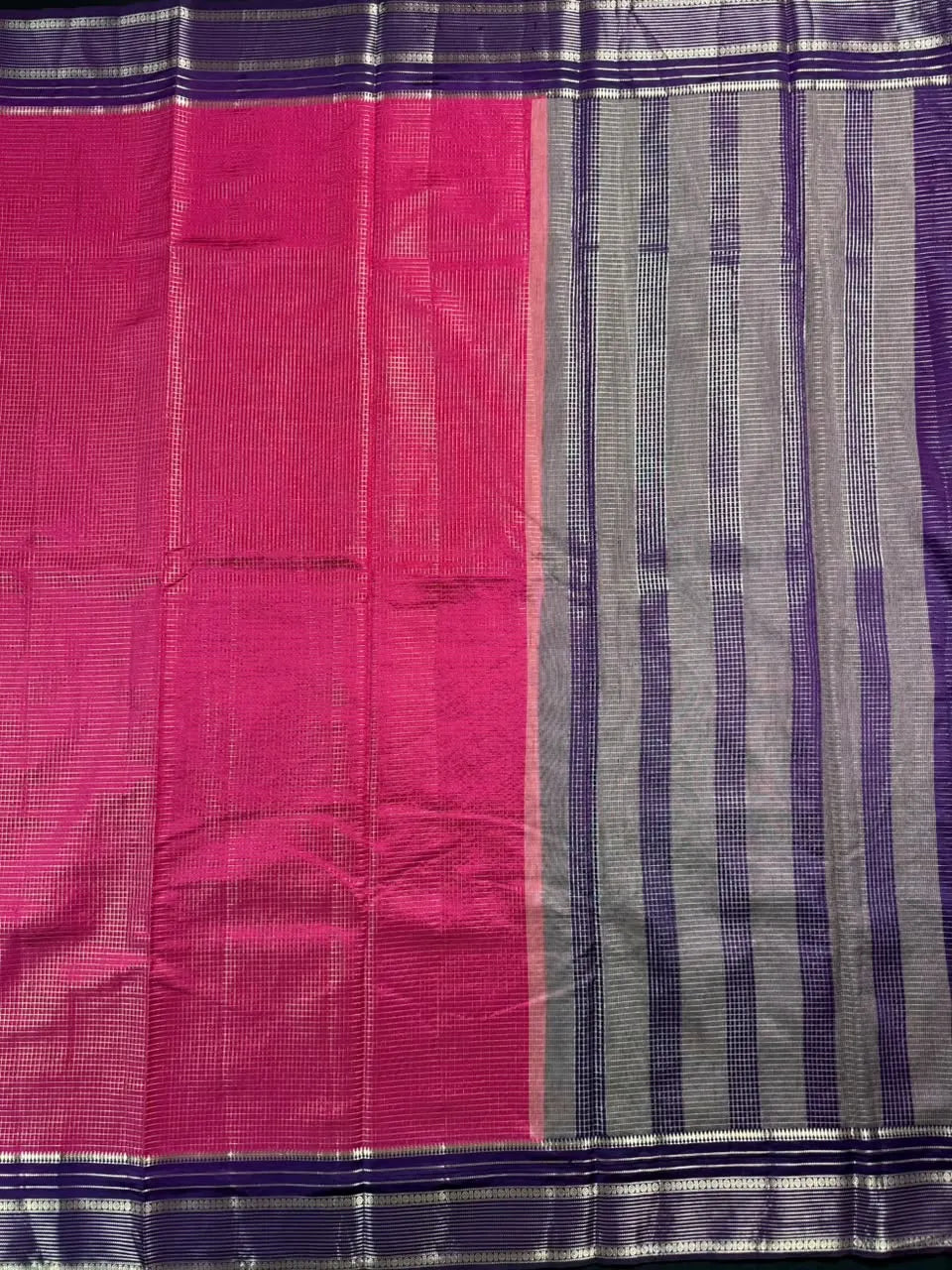 Elegant Checks Uppada Silk Saree 