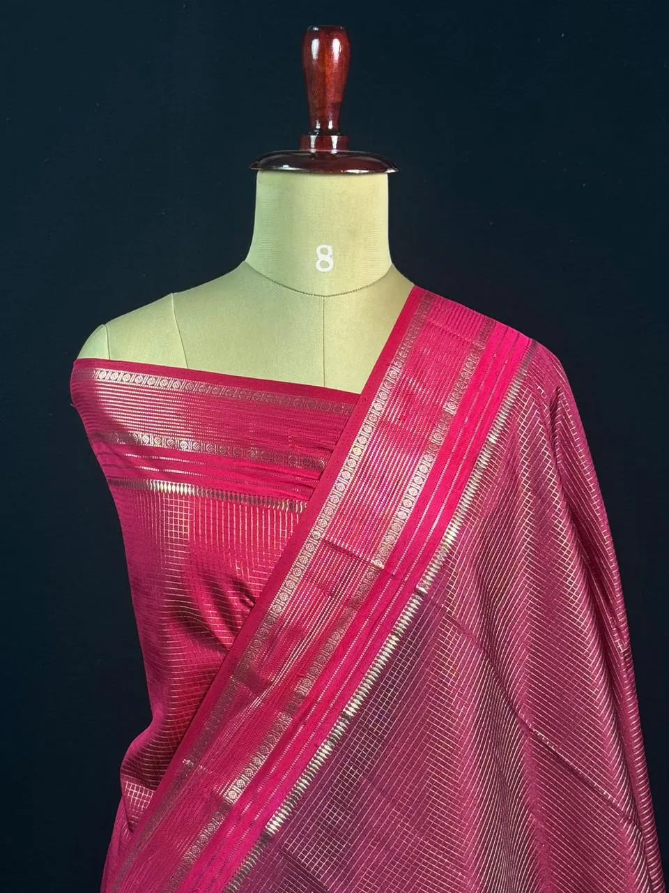 Elegant Checks Uppada Silk Saree