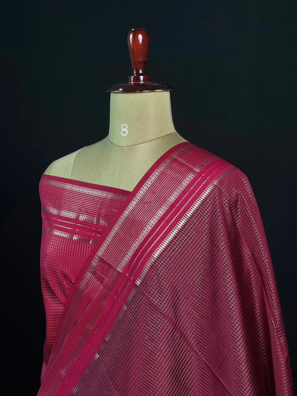 Elegant Checks Uppada Silk Saree