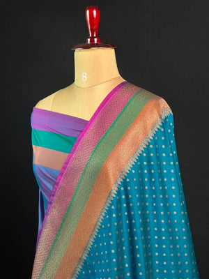 Exquisite Chikan Kari SP Georgette Saree