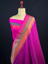 Exquisite Chikan Kari SP Georgette Saree