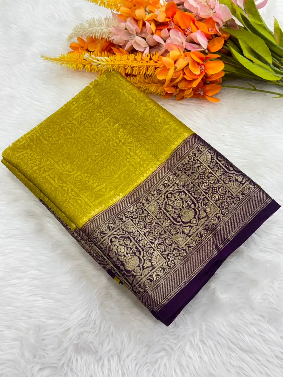 Sophisticated Semi Binny Crepe Silk Saree for Modern Women 