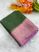 Sophisticated Semi Binny Crepe Silk Saree for Modern Women 
