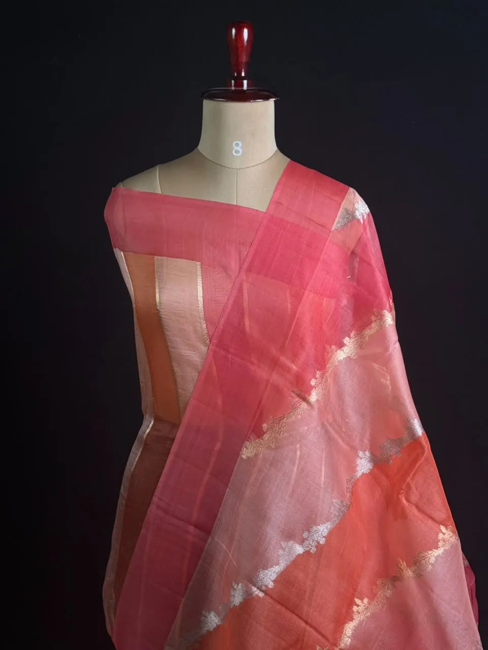 Pure Kota Organza Silk Saree with Elegant Zari Weaving