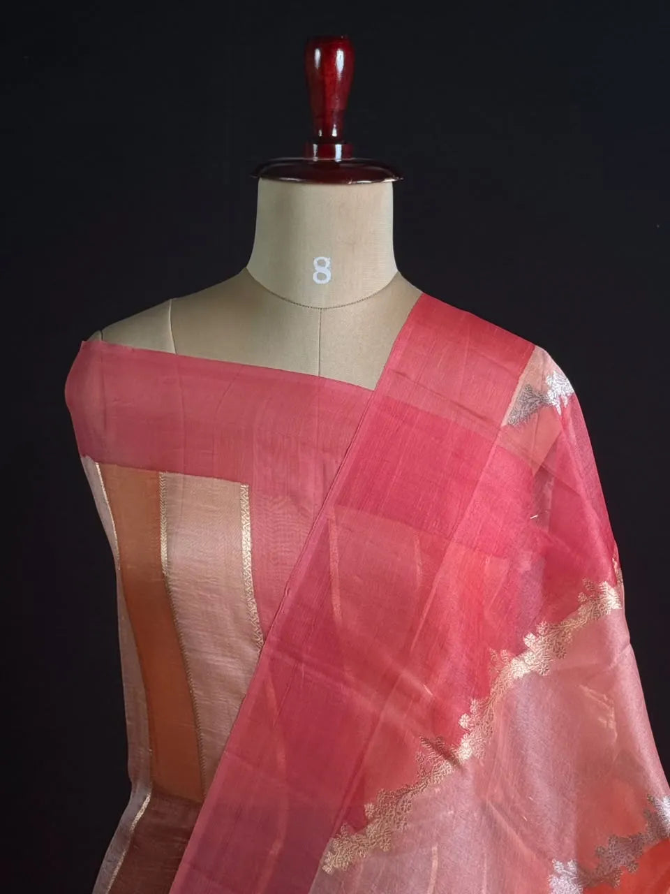 Pure Kota Organza Silk Saree with Elegant Zari Weaving